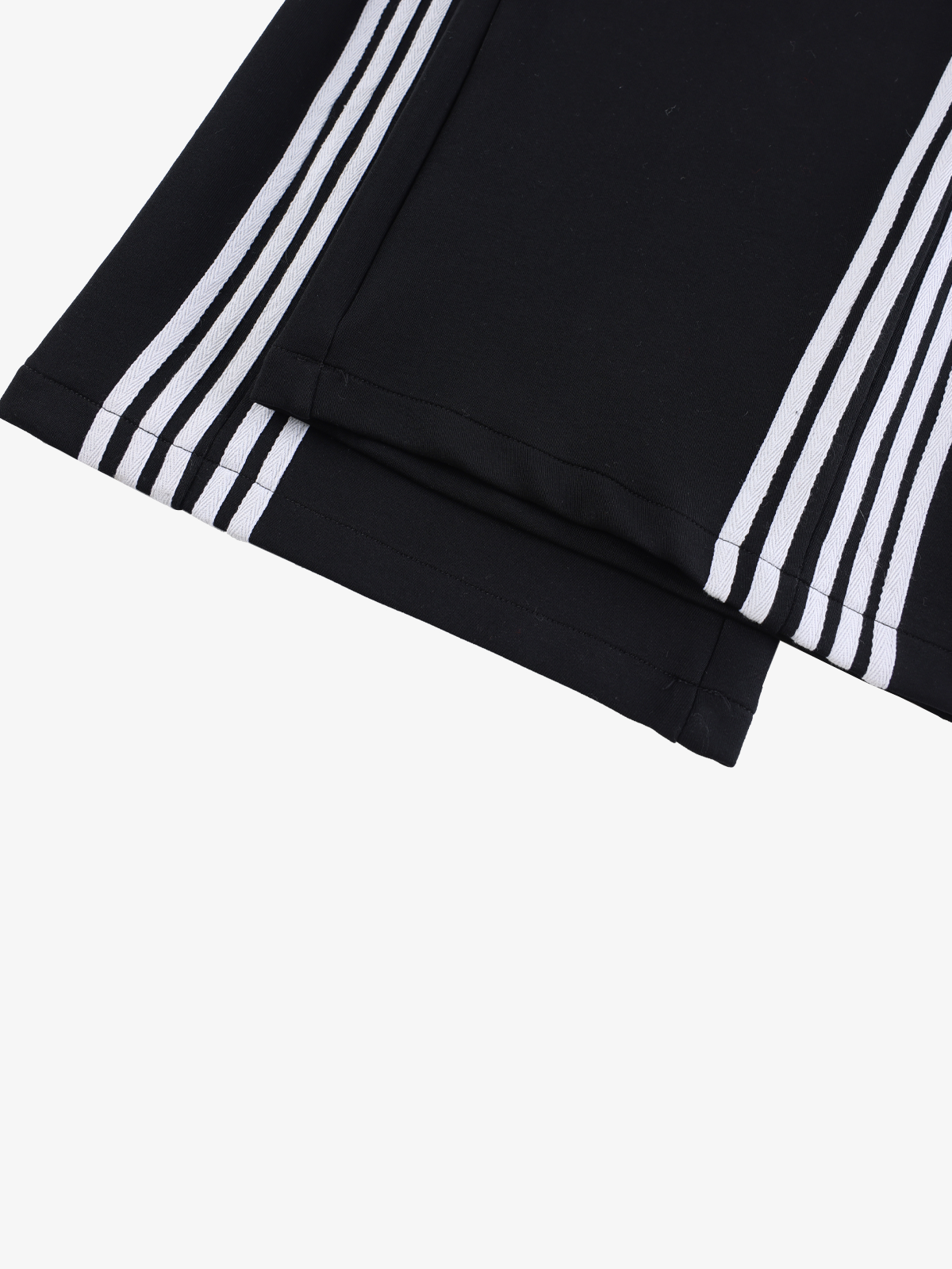 Double-Waist Striped Baggy Sweatpants