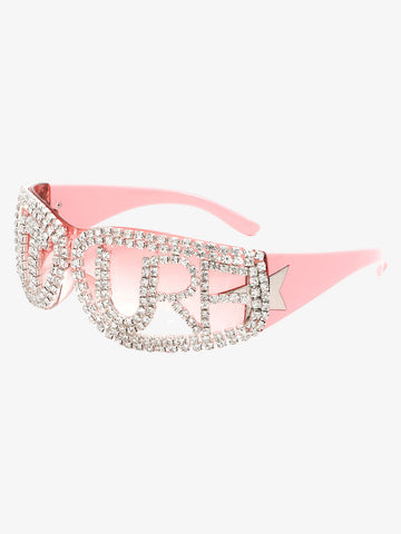 Rhinestone Embellished Sunglasses