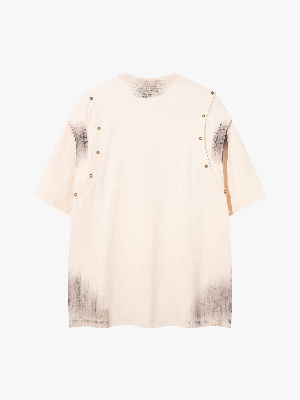 Studded Appliqué Distressed Tee