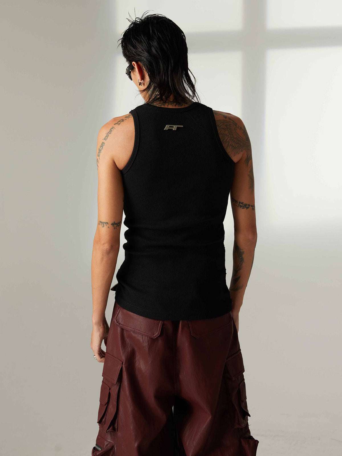 Street Heavy Rhinestone Threaded Vest 