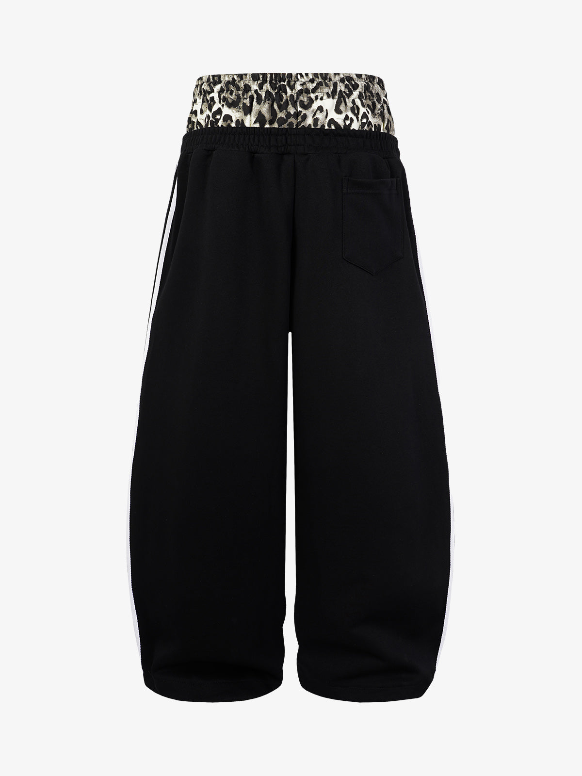 Leopard Double Waist Baggy Sweatpants