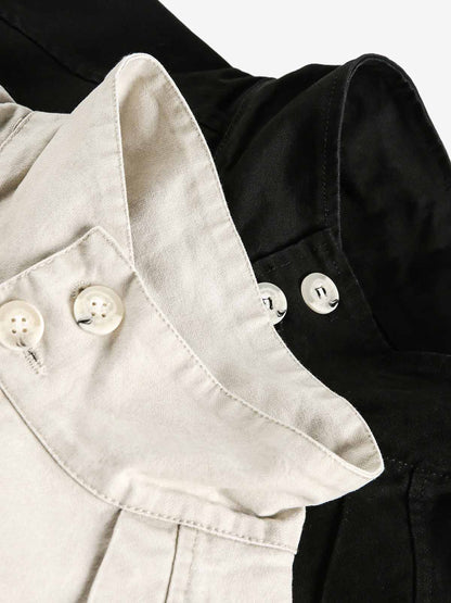 Ruched Sleeve Stand Collar Zip Jacket