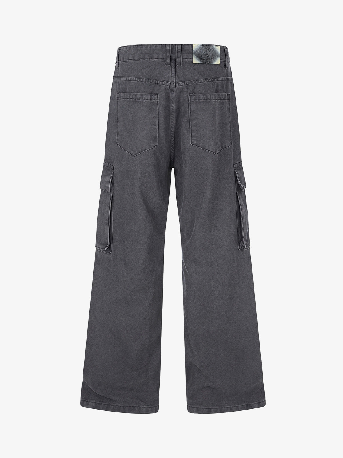 Studded Multi-Pocket Straight-Leg Work Pants