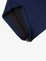 Playful Graphic Double-Waist Layered Sweatpants