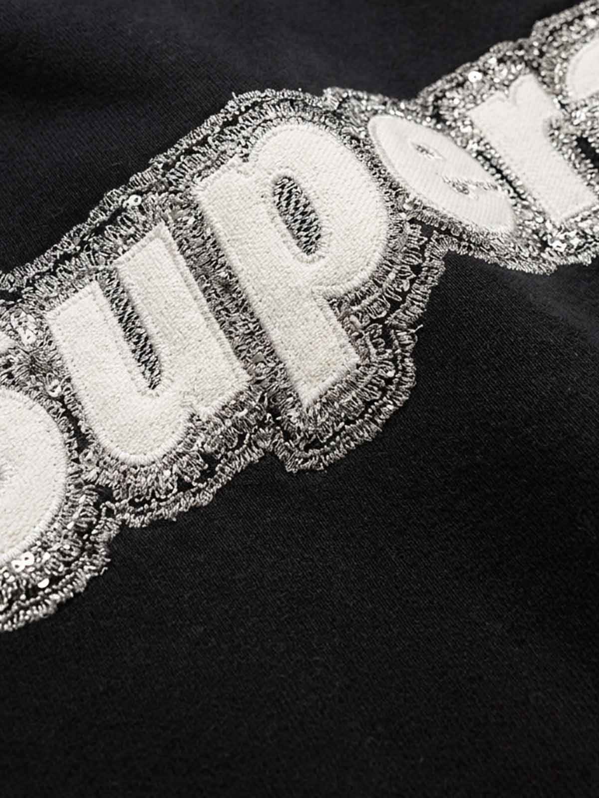 Back Appliqué Embroidered Hoodie