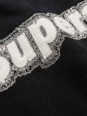 Back Appliqué Embroidered Hoodie
