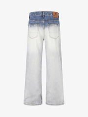 Gradient Whisker Wide-Leg Jeans