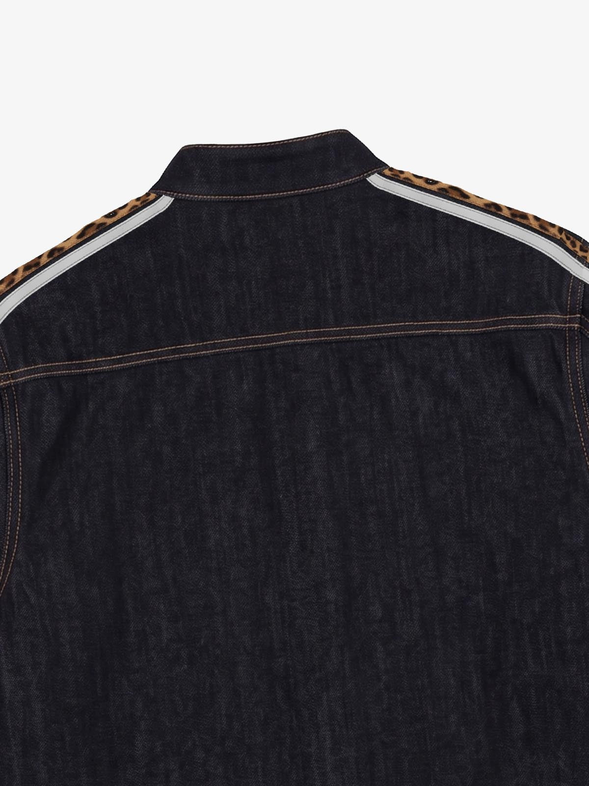 Contrast Tape Heavyweight Denim Jacket