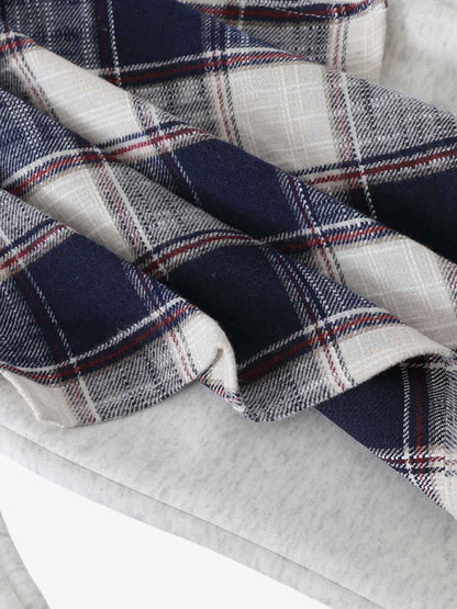 Plaid Patchwork Sweatpants 