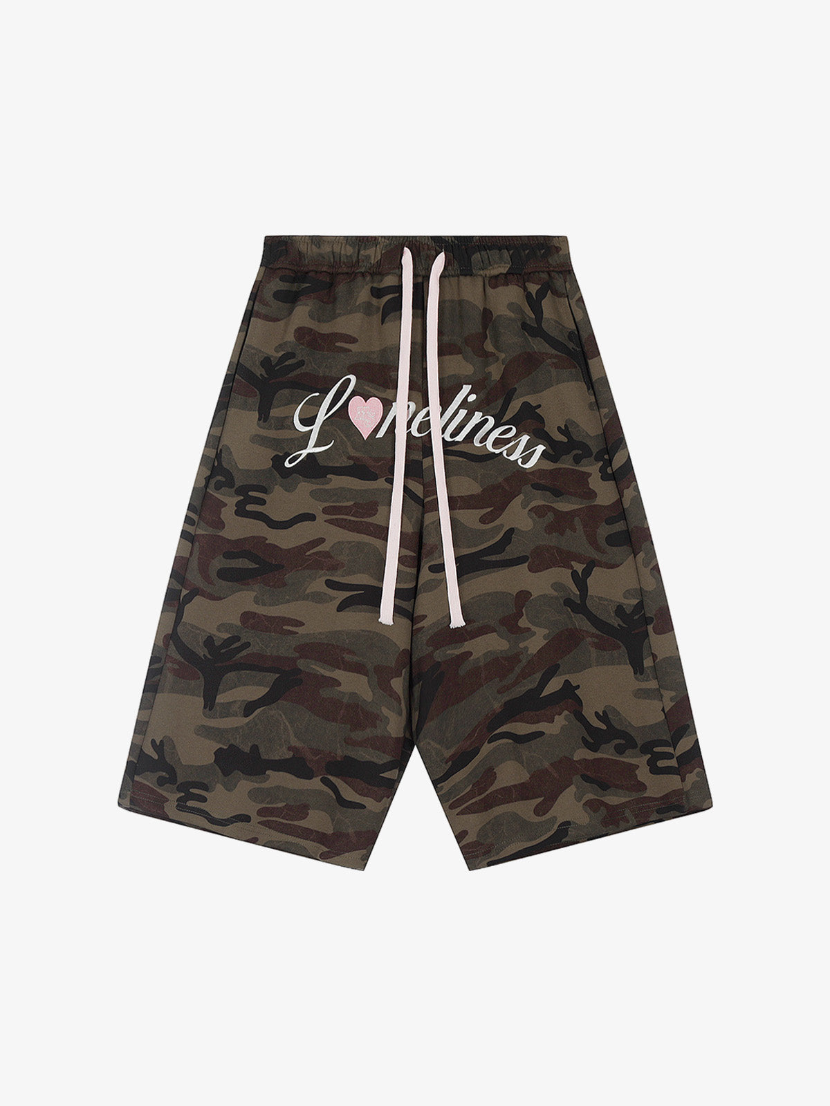Camouflage Embroidered Casual Shorts 