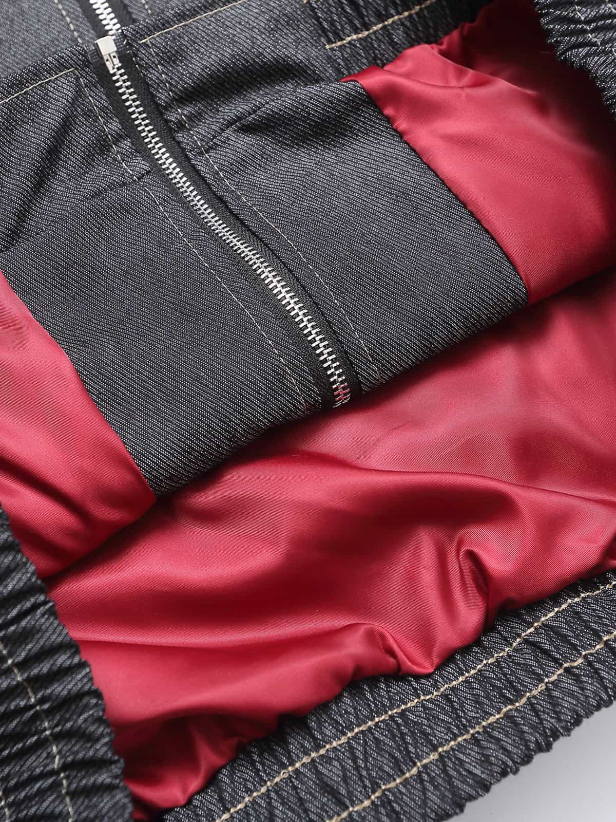 Washed Cropped Workwear Jacket