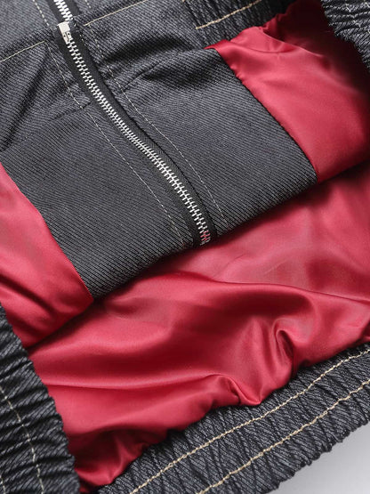 Washed Cropped Workwear Jacket