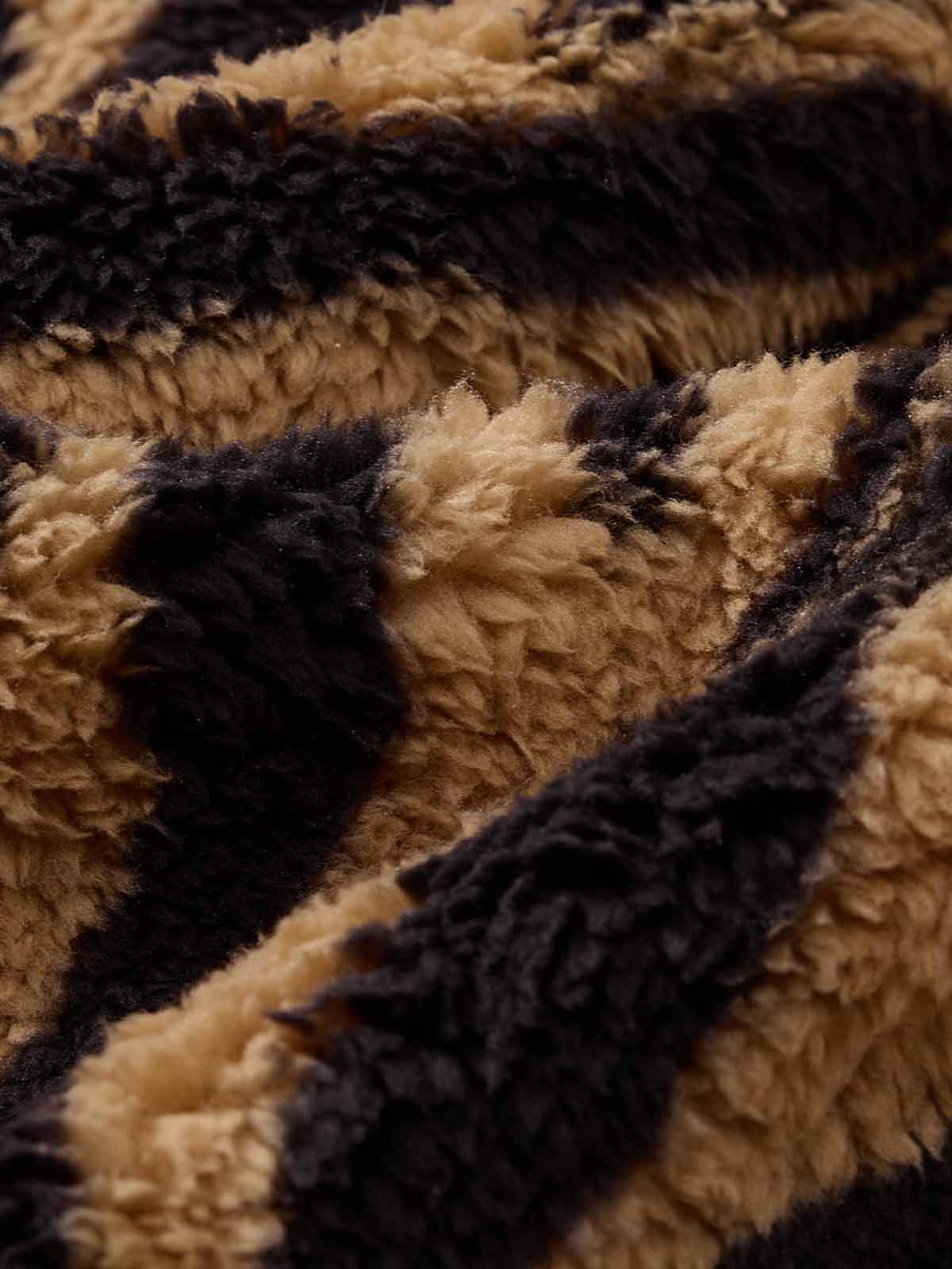 Retro Zebra Print Wide-Leg Lounge Barrel Pants 