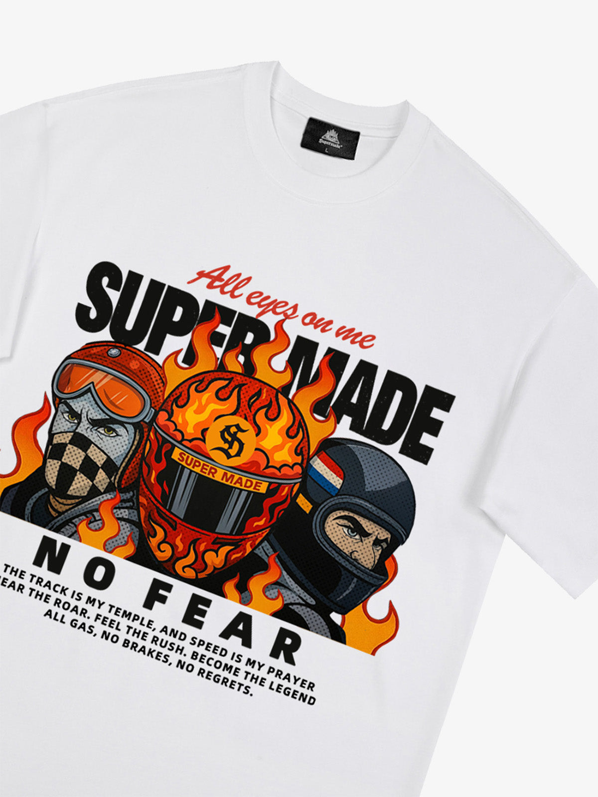 Motorcycle racing graphic T-shirt 