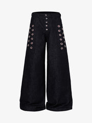 Jeans mit Karomuster