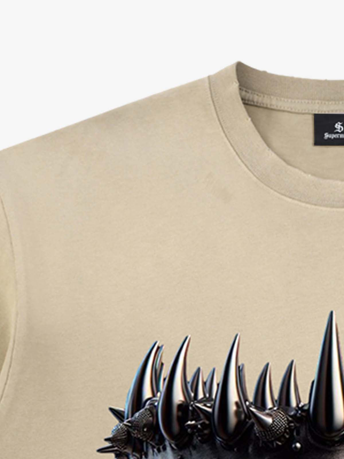 Snake and Sword Graphic T-Shirt with Bold Statement Design 