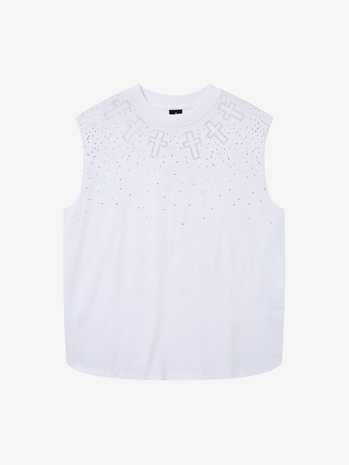 Rhinestone Cross Tank Top