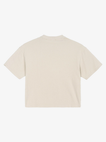 Graphic Distressed Cropped Tee
