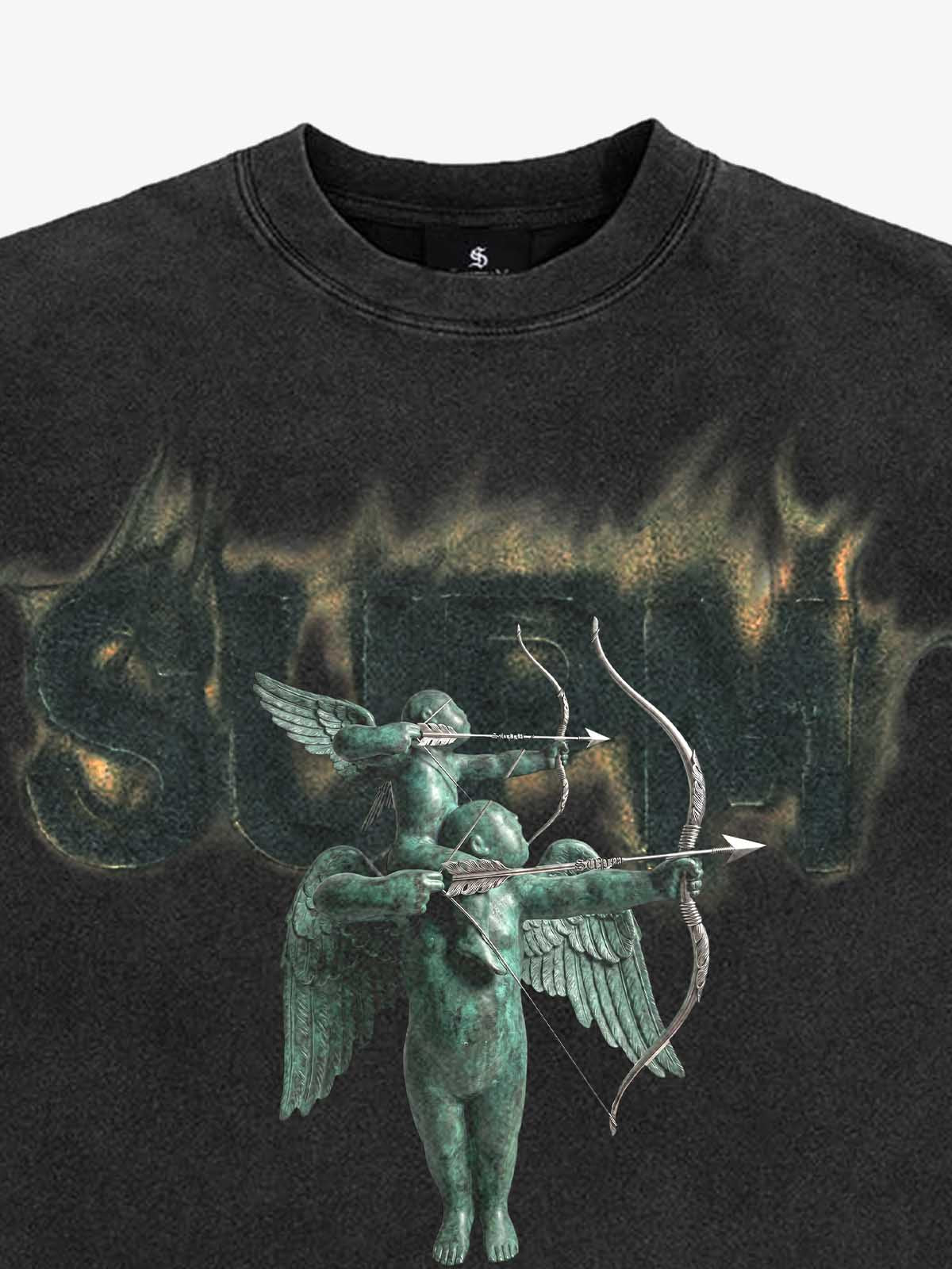 Distressed Art Print Tee
