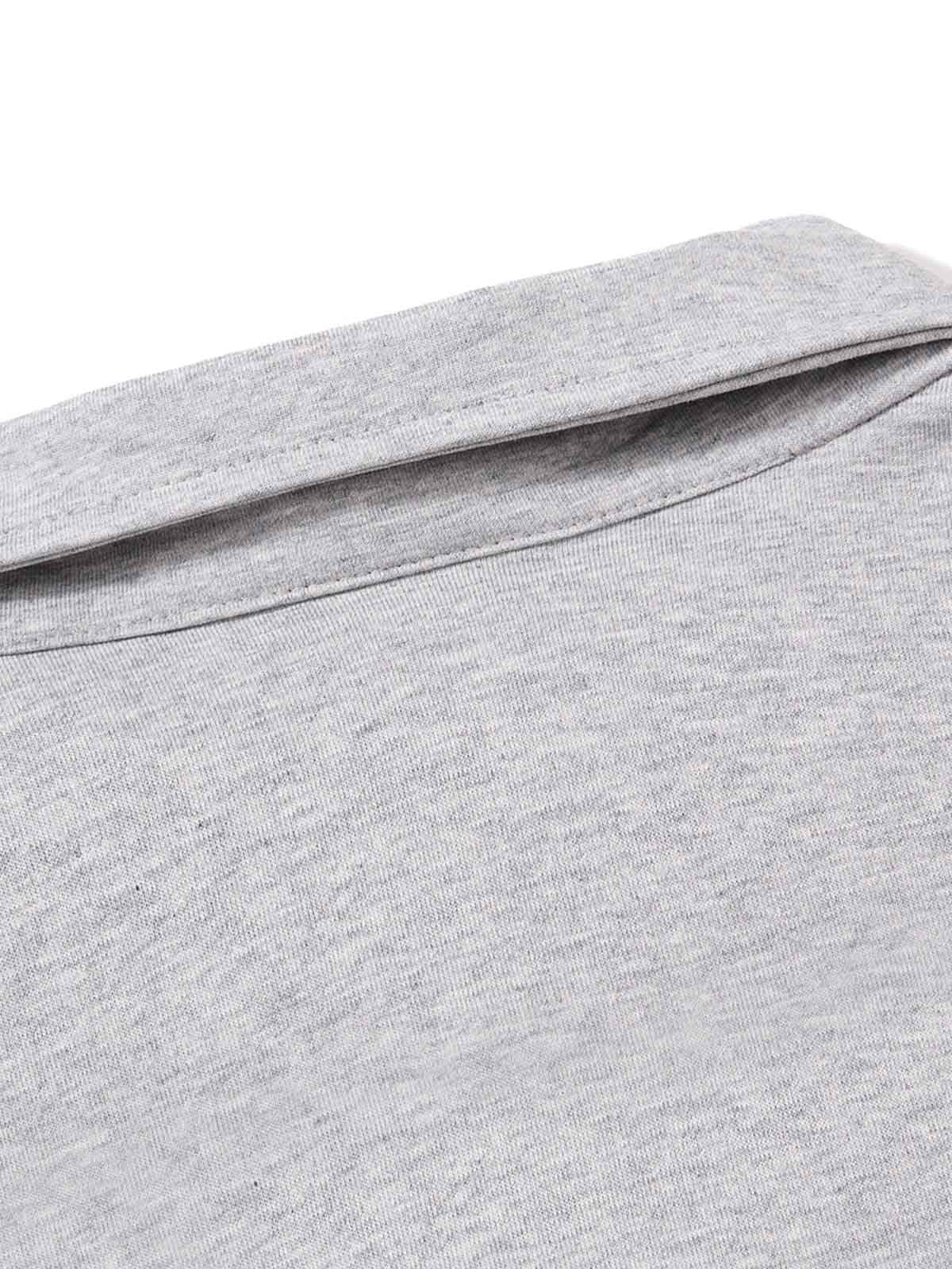 Portrait Graphic Long Sleeve Polo Shirt