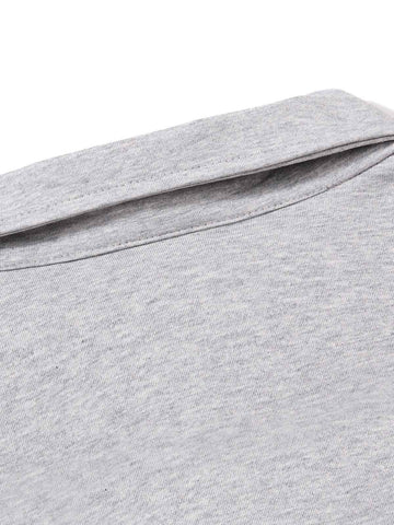 Portrait Graphic Long Sleeve Polo Shirt