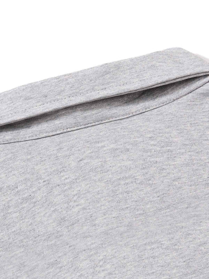 Portrait Graphic Long Sleeve Polo Shirt
