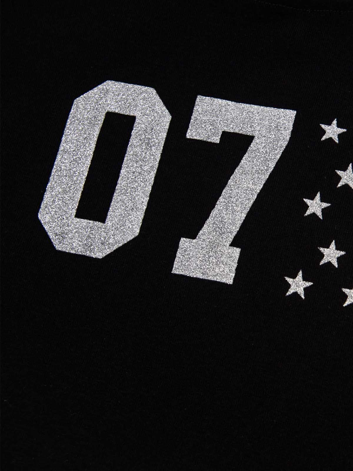 Off-Shoulder Star Stud Short Sleeve Tee