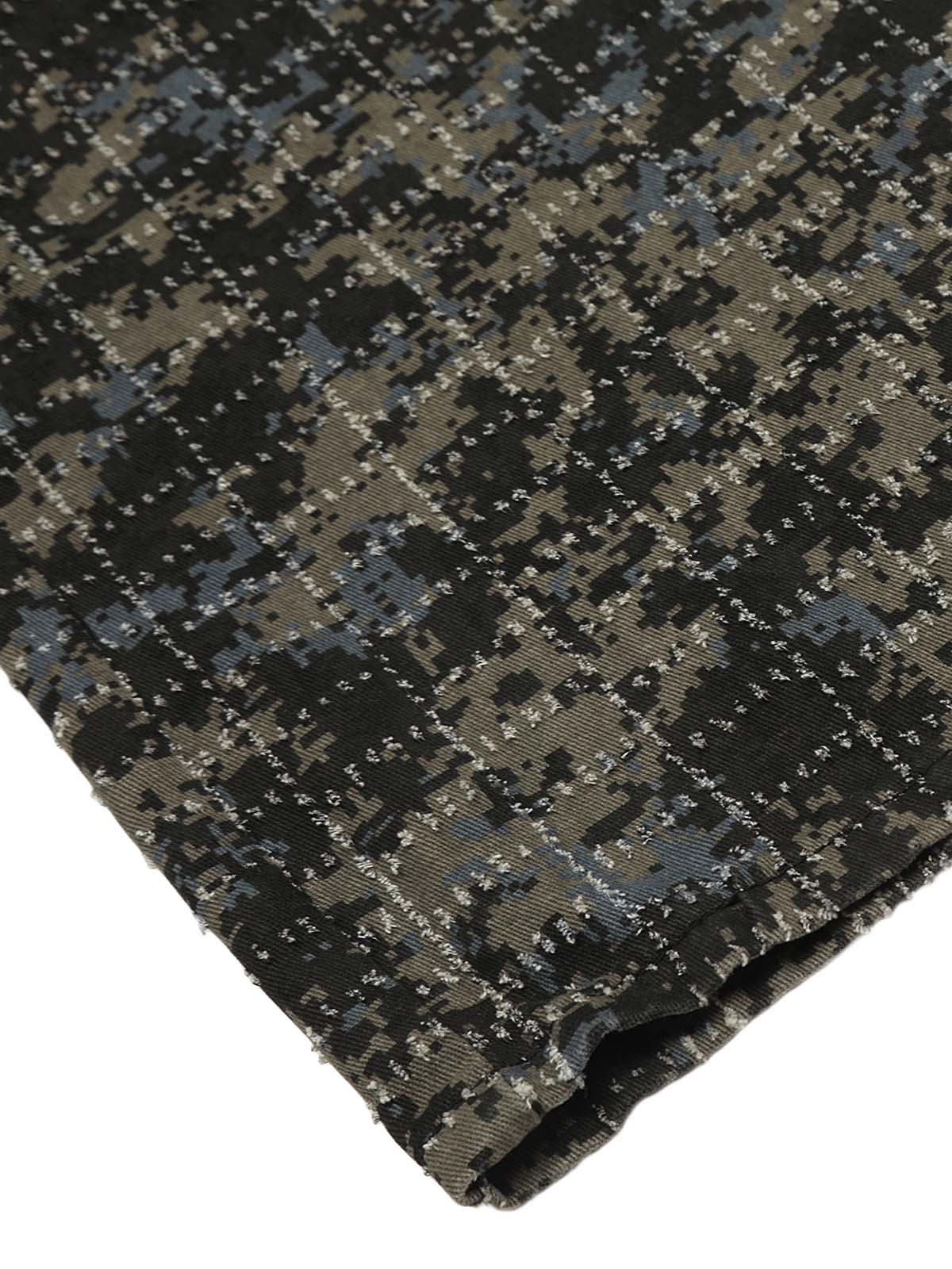 Thesupermade Ripped Camouflage Multi-Pocket Cargo Pants