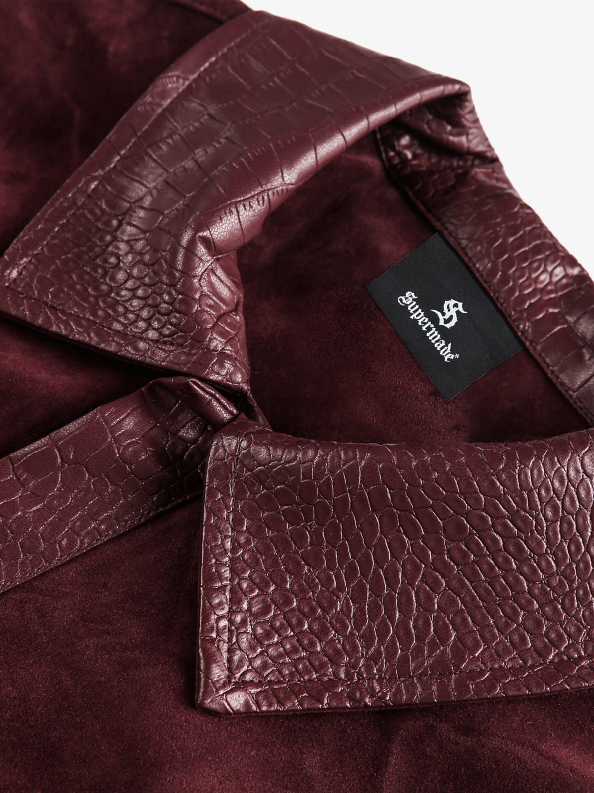 Vintage Suede PU Leather Collar Zip Up Jacket 