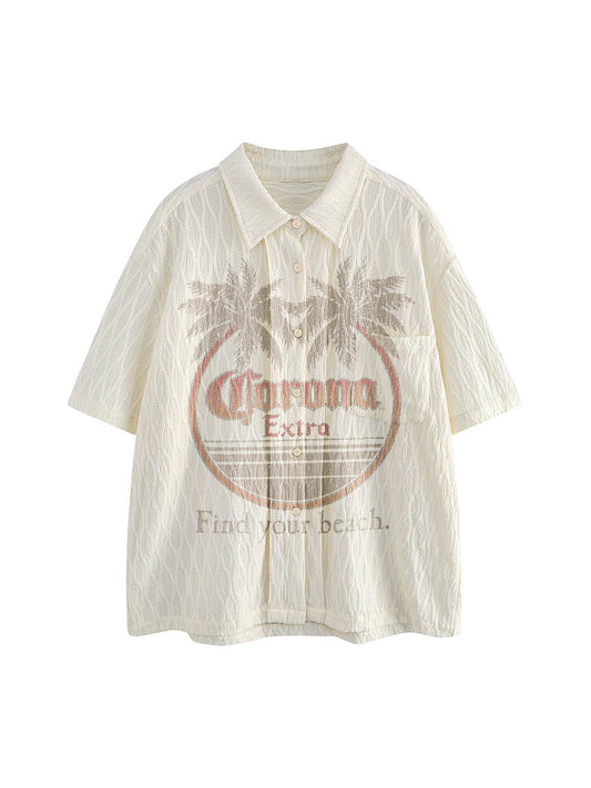 Palm Tree Short-Sleeve Shirt 