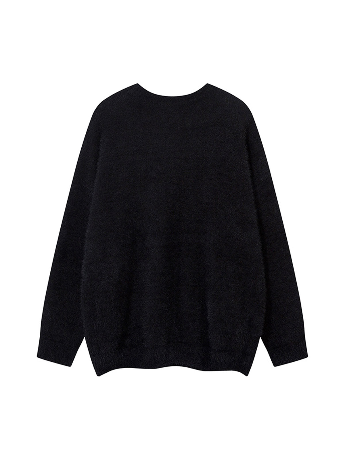 Thesupermade Spider Jacquard Knit Crew Neck Sweater