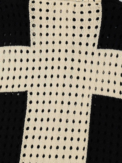 Thesupermade Cross Jacquard Full Zipper Hooded Jacket - 2254 