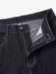Multi-Pocket Raw Denim Baggy Jeans
