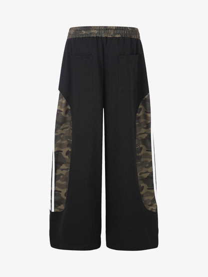 Camo Patchwork Baggy Sweatpants