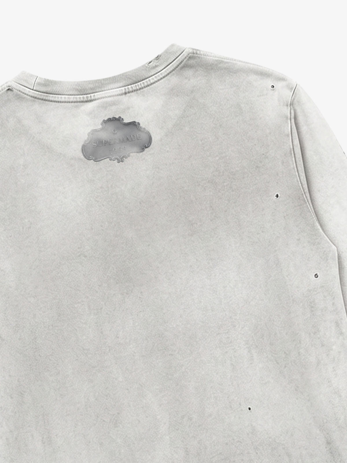 Medieval Helmet Graphic Distressed Long Sleeve Tee