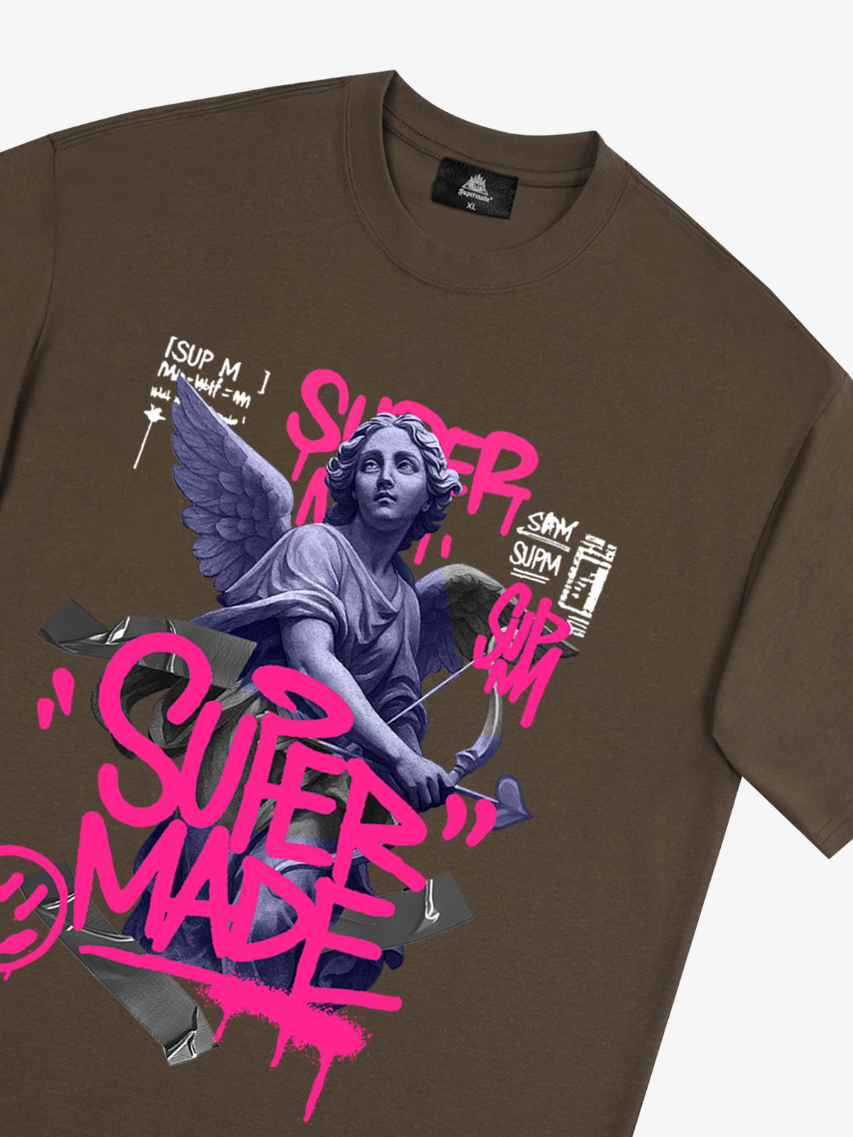 Street Lucky Angel graphic design T-shirt 