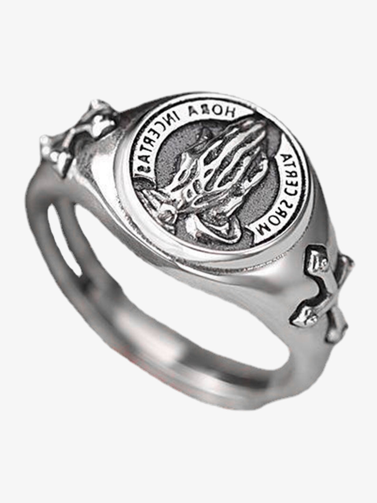 Praying Hands Signet Ring 