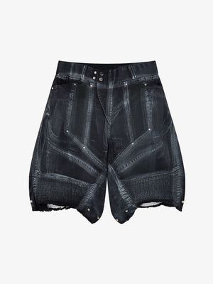 Double Waist Faux Layer Shorts