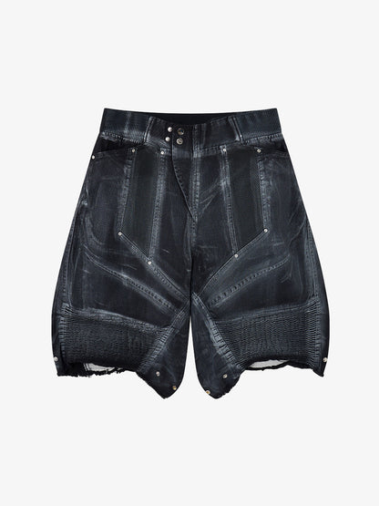 Double Waist Faux Layer Shorts