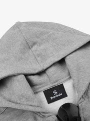 Oversized Zip-up Letter Print Hoodie
