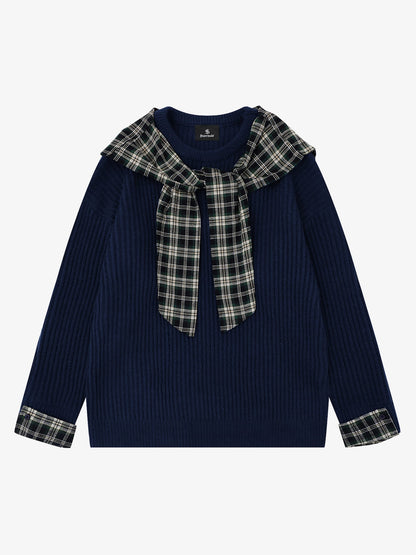 Striped Crew Neck Sweater for Women - Stylish and Cozy Winter Knitwear 