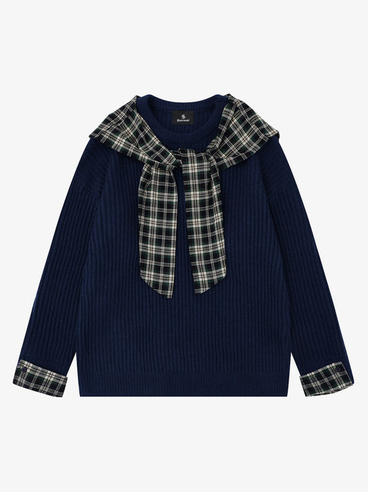 Striped Crew Neck Sweater for Women - Stylish and Cozy Winter Knitwear 