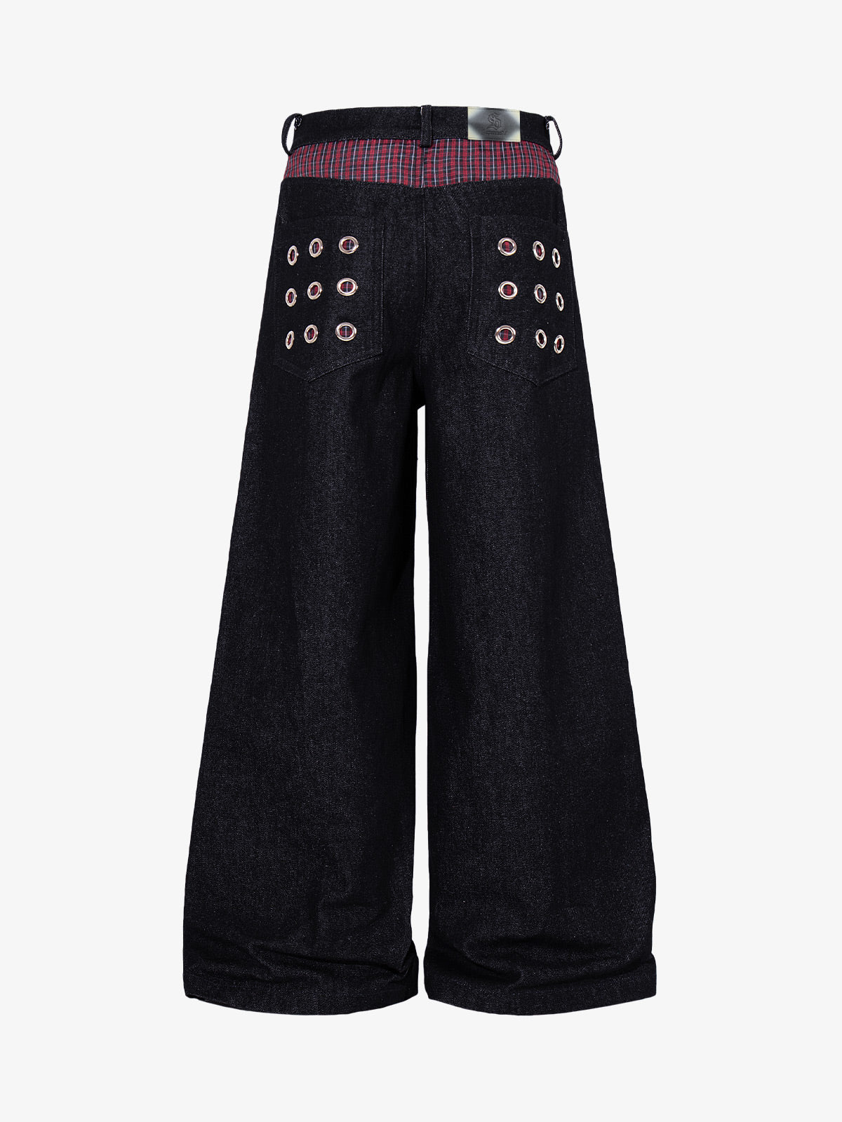 Jeans mit Karomuster