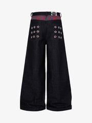 Jeans mit Karomuster