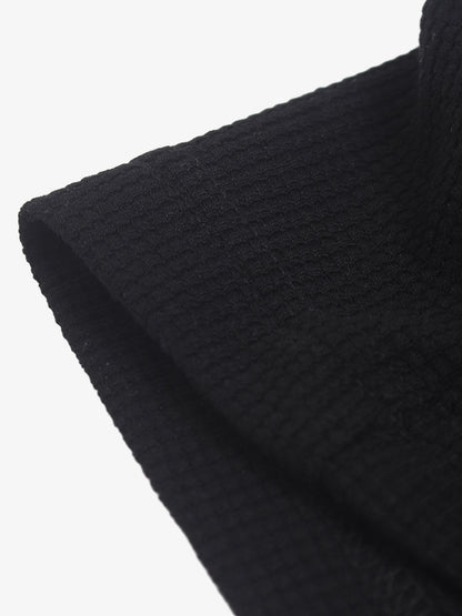 Studded Cross Graphic Heavyweight Waffle Long Sleeve Tee