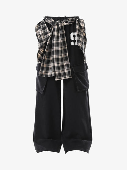 Wide-Leg Striped Trousers for Modern Elegance 