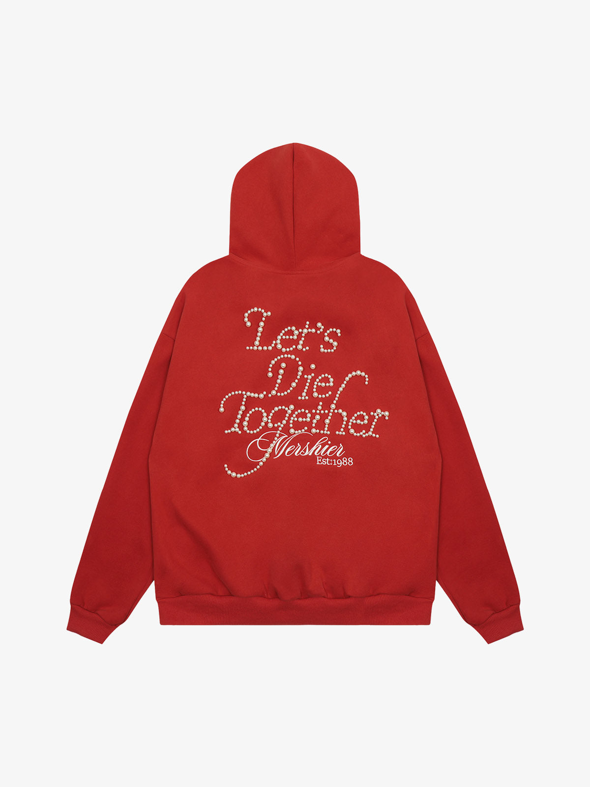 Retro Handmade Beaded Design Hoodie 