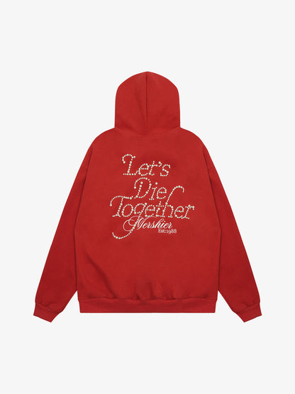 Retro Handmade Beaded Design Hoodie 