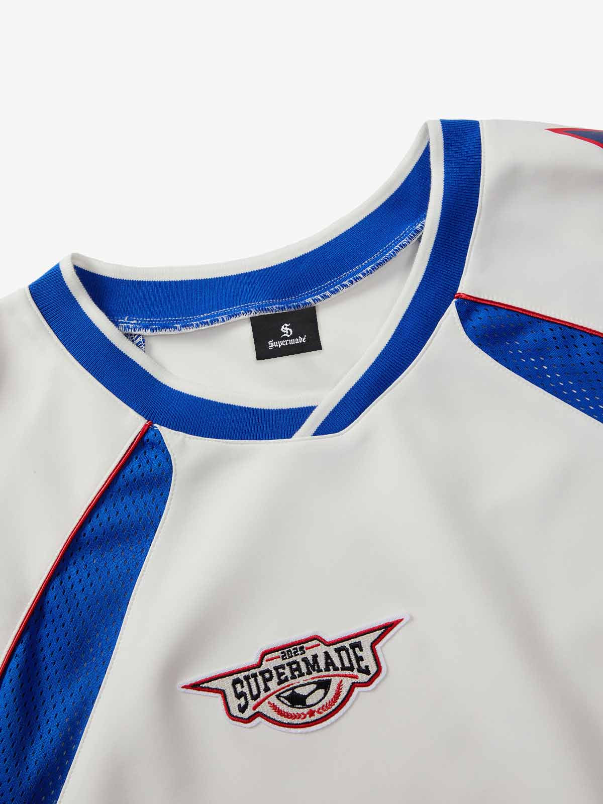 Supermade Classic Color Block Star Pattern Jersey Design Customization 
