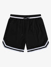 Short de basketball rétro en maille à cordon de serrage